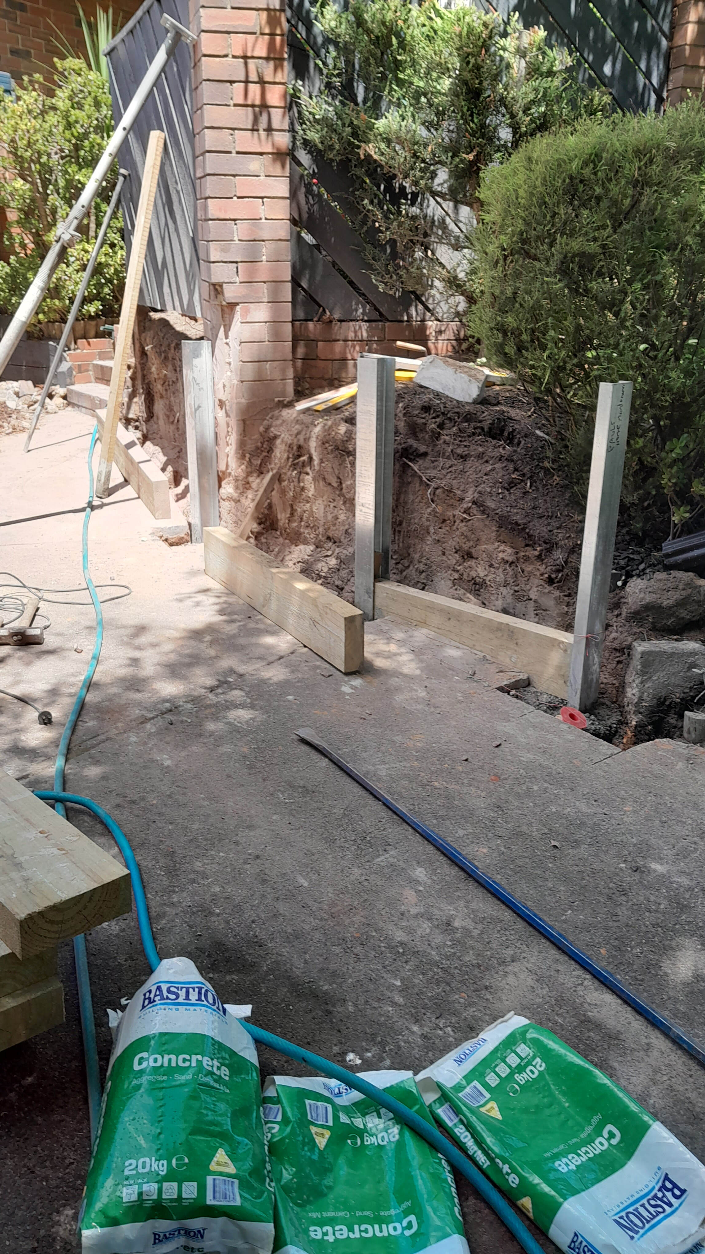 Chadstone retaining wall rebuild 3