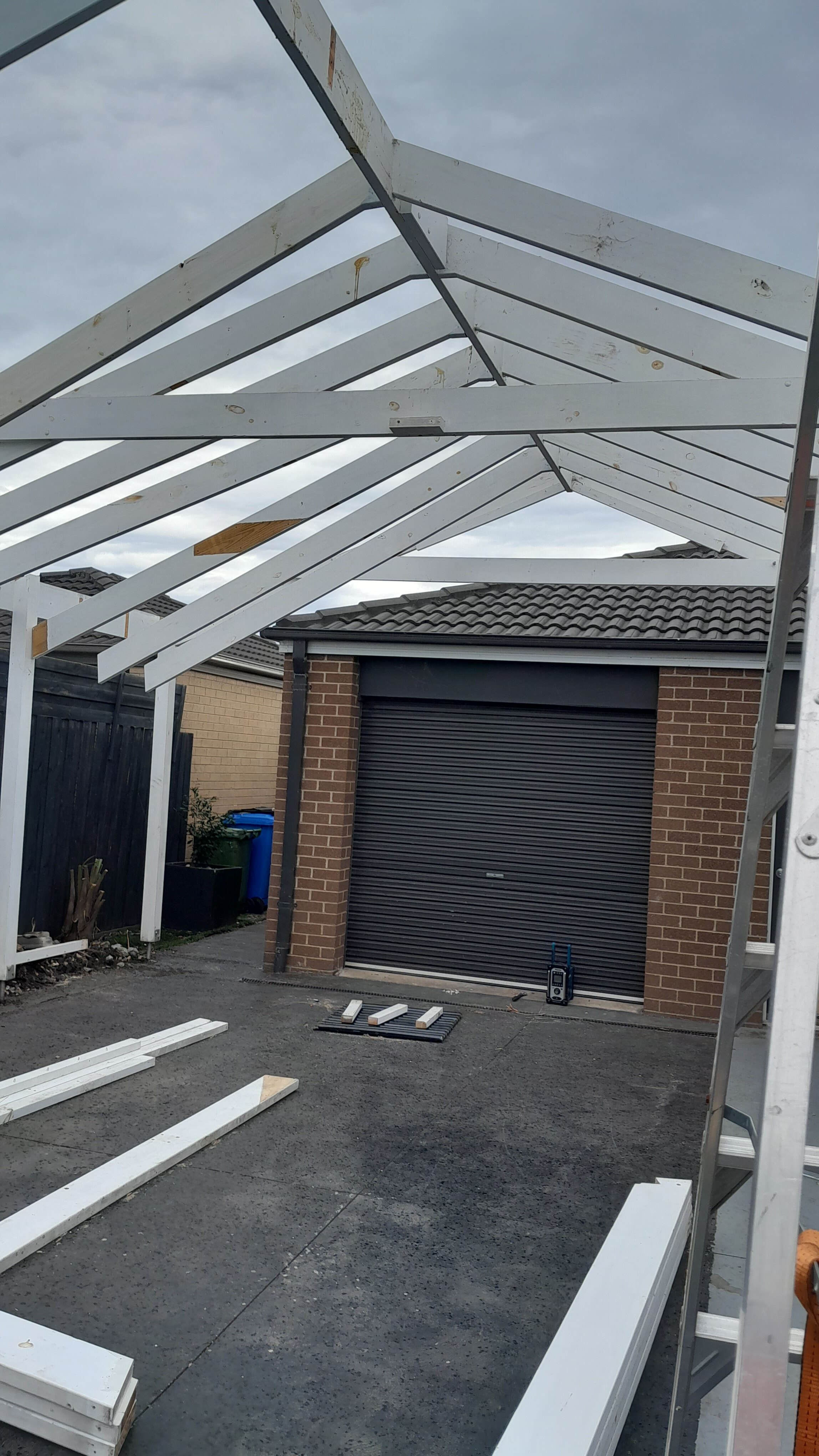 Crambourne East pergola demolition 6