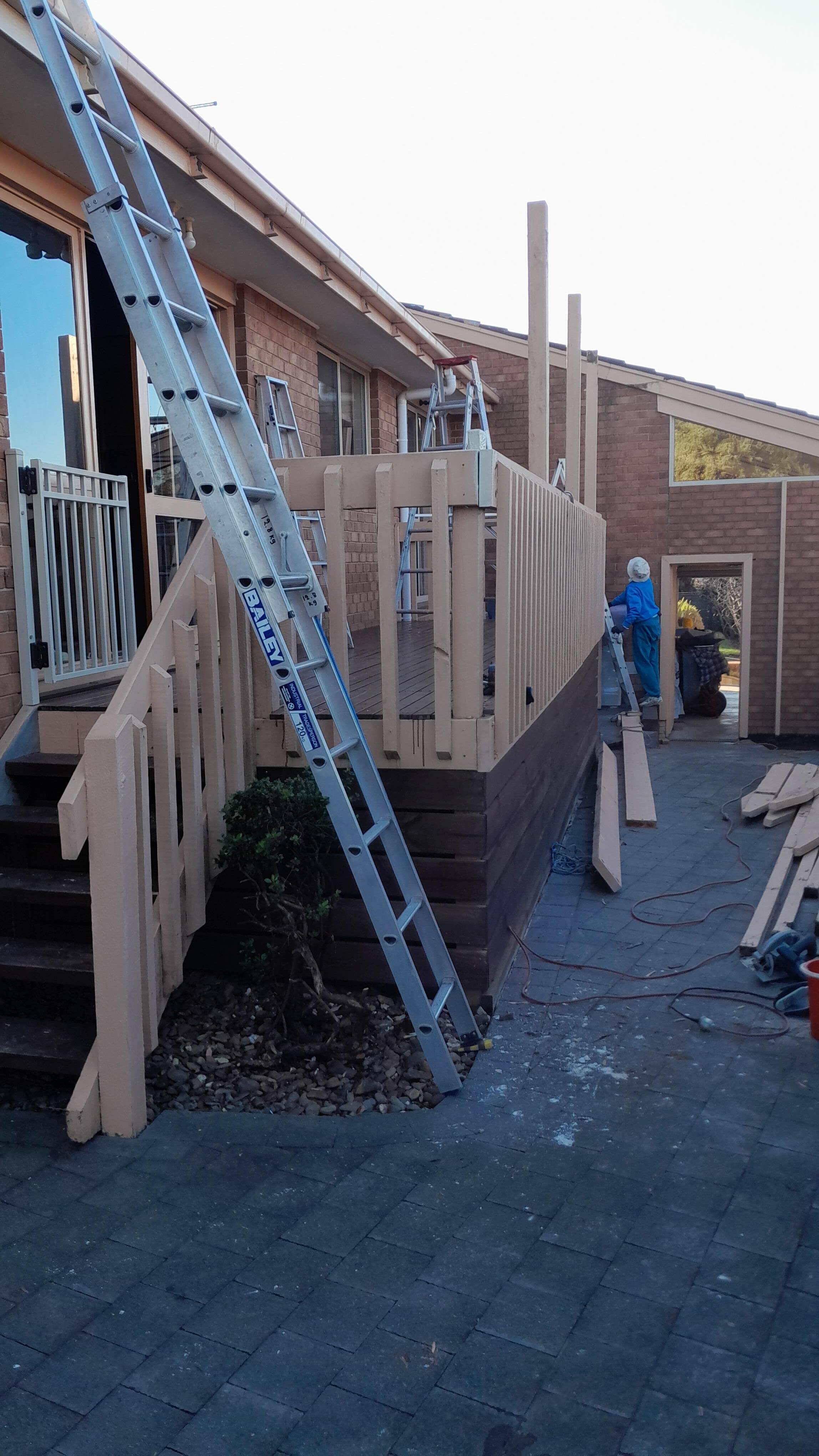 Rebuilding verandah Doncaster East 2