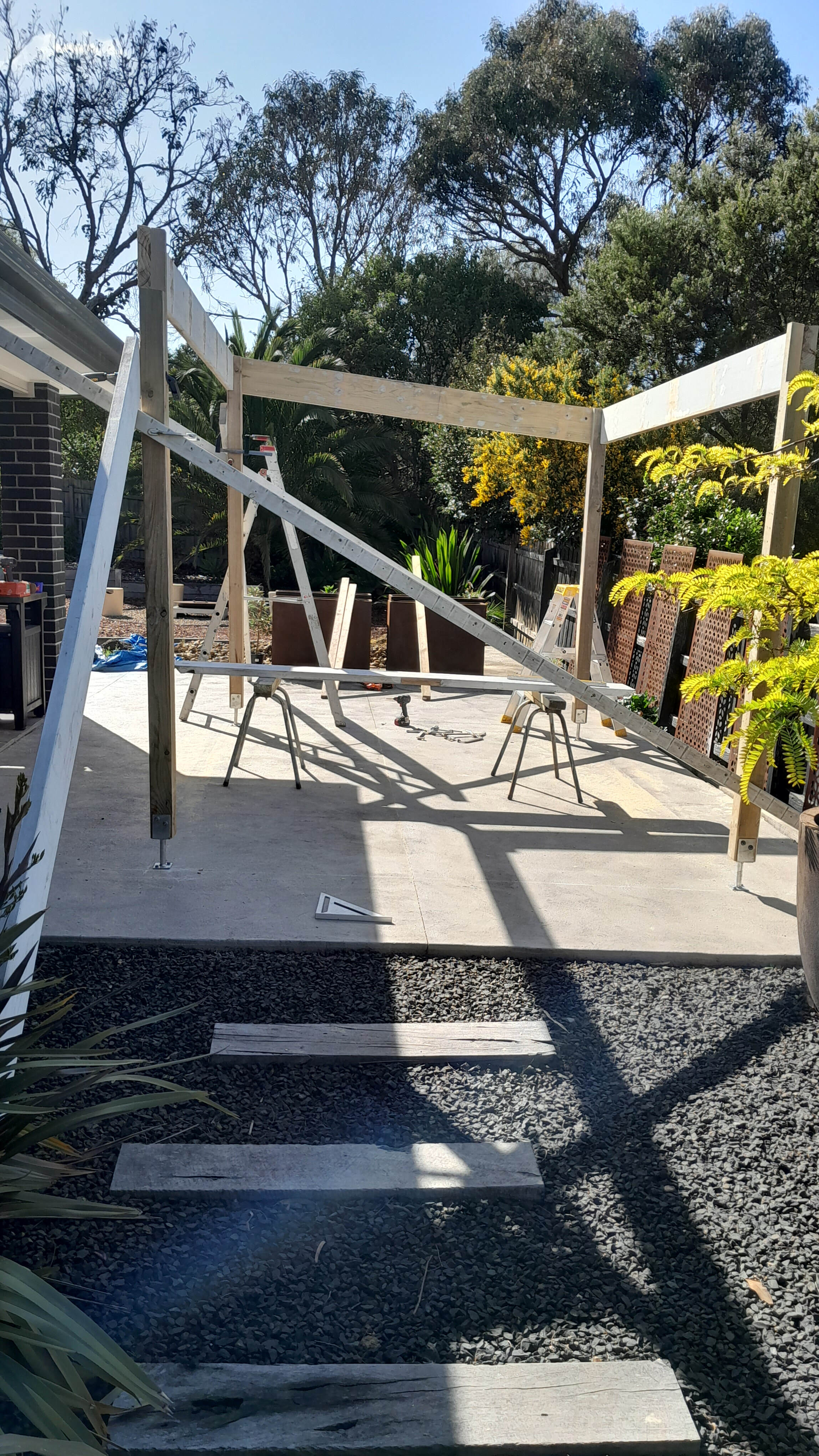 Vermont South pegola build 3