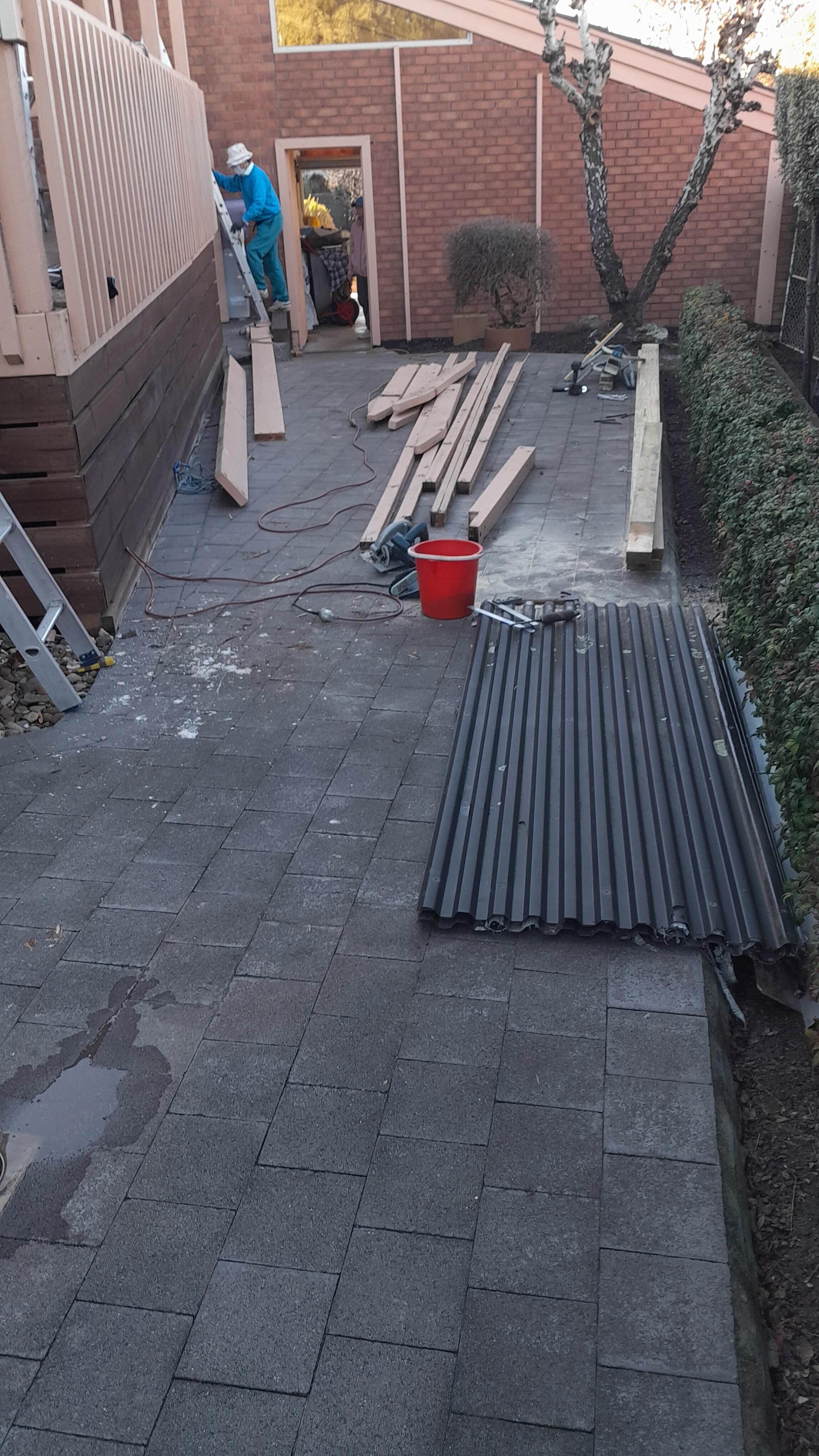 Rebuilding verandah Doncaster East 3