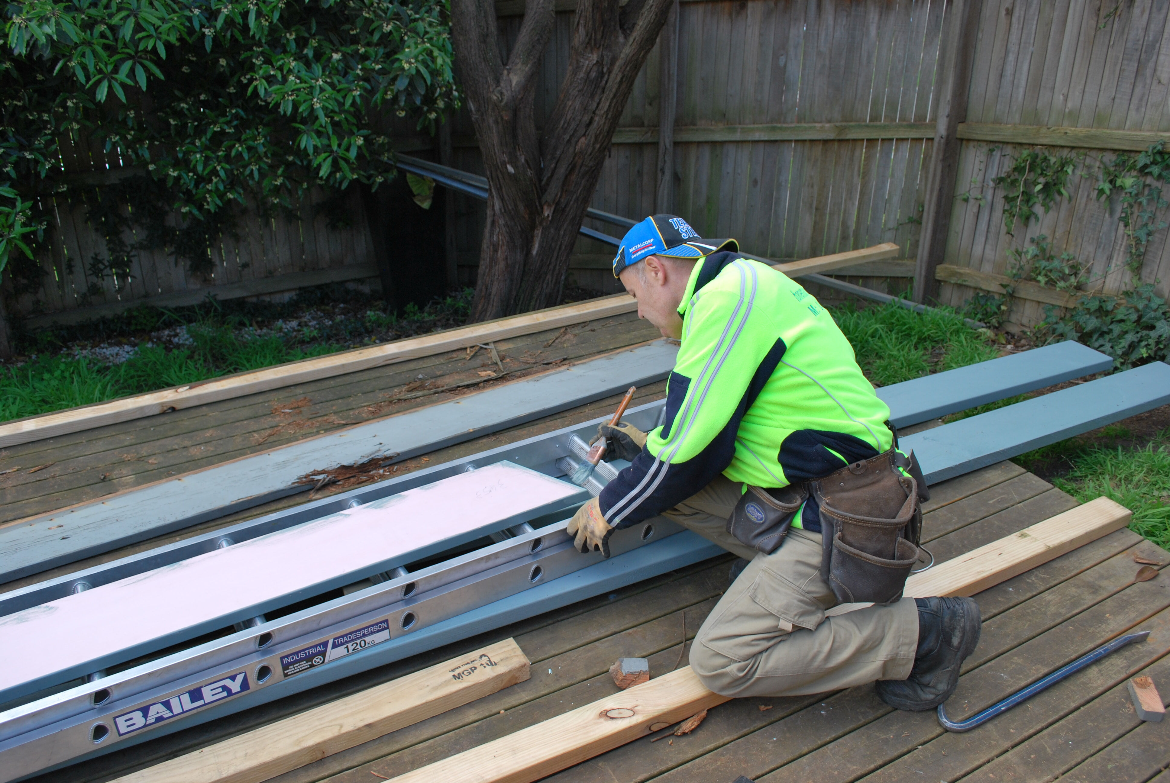 Building new pergola Glen Waverly 2