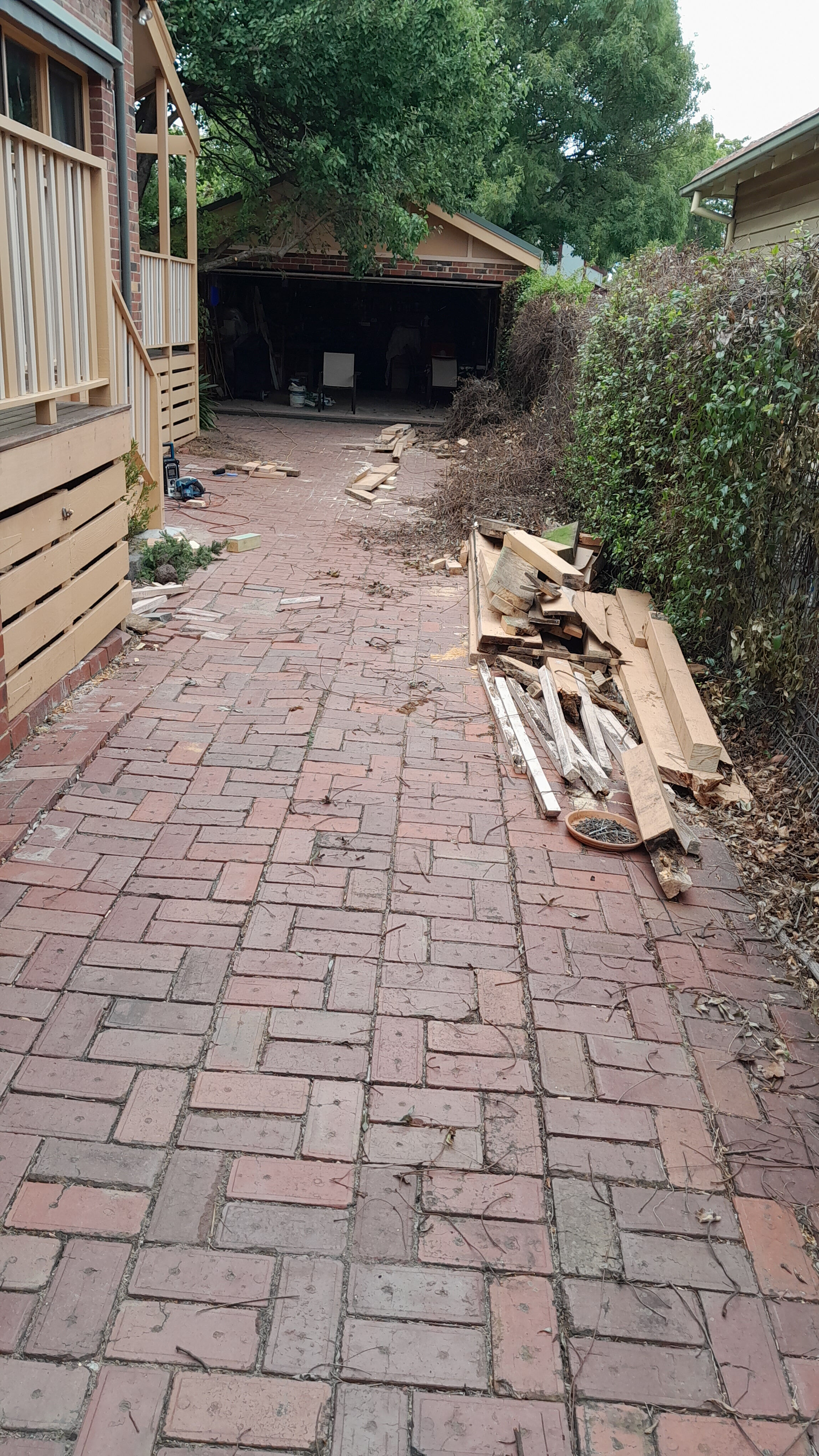 Camberwell driveway clean up 1