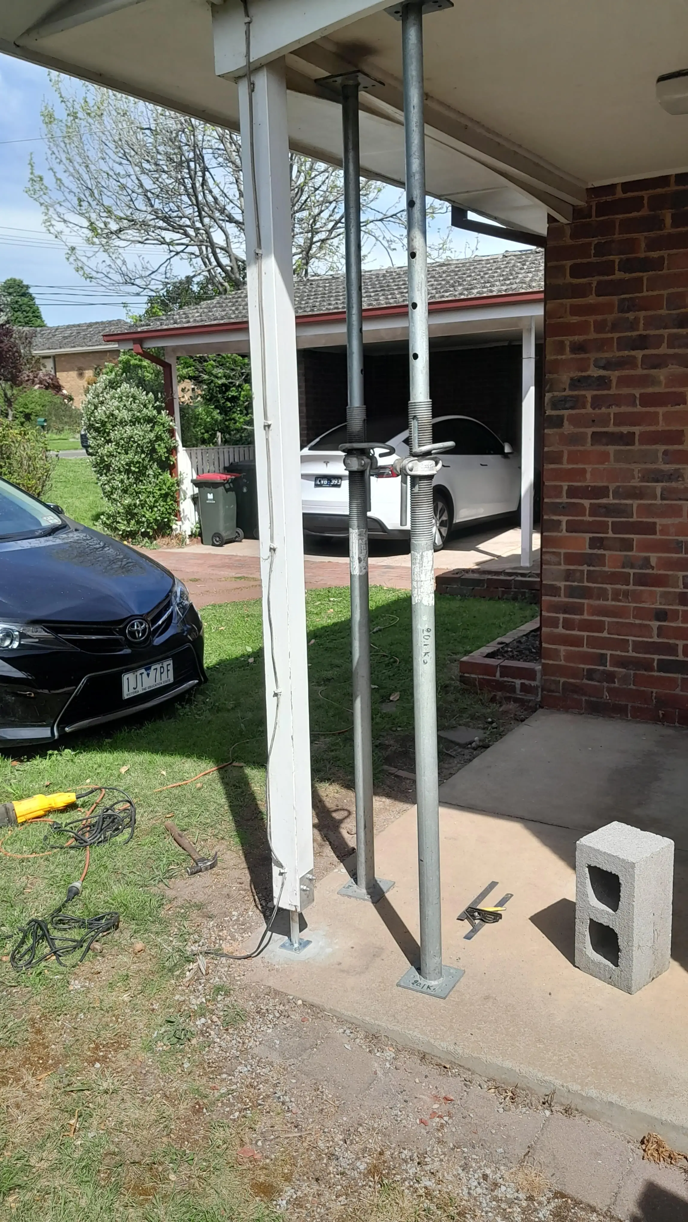 Repairing porch post Mt Waverley 3