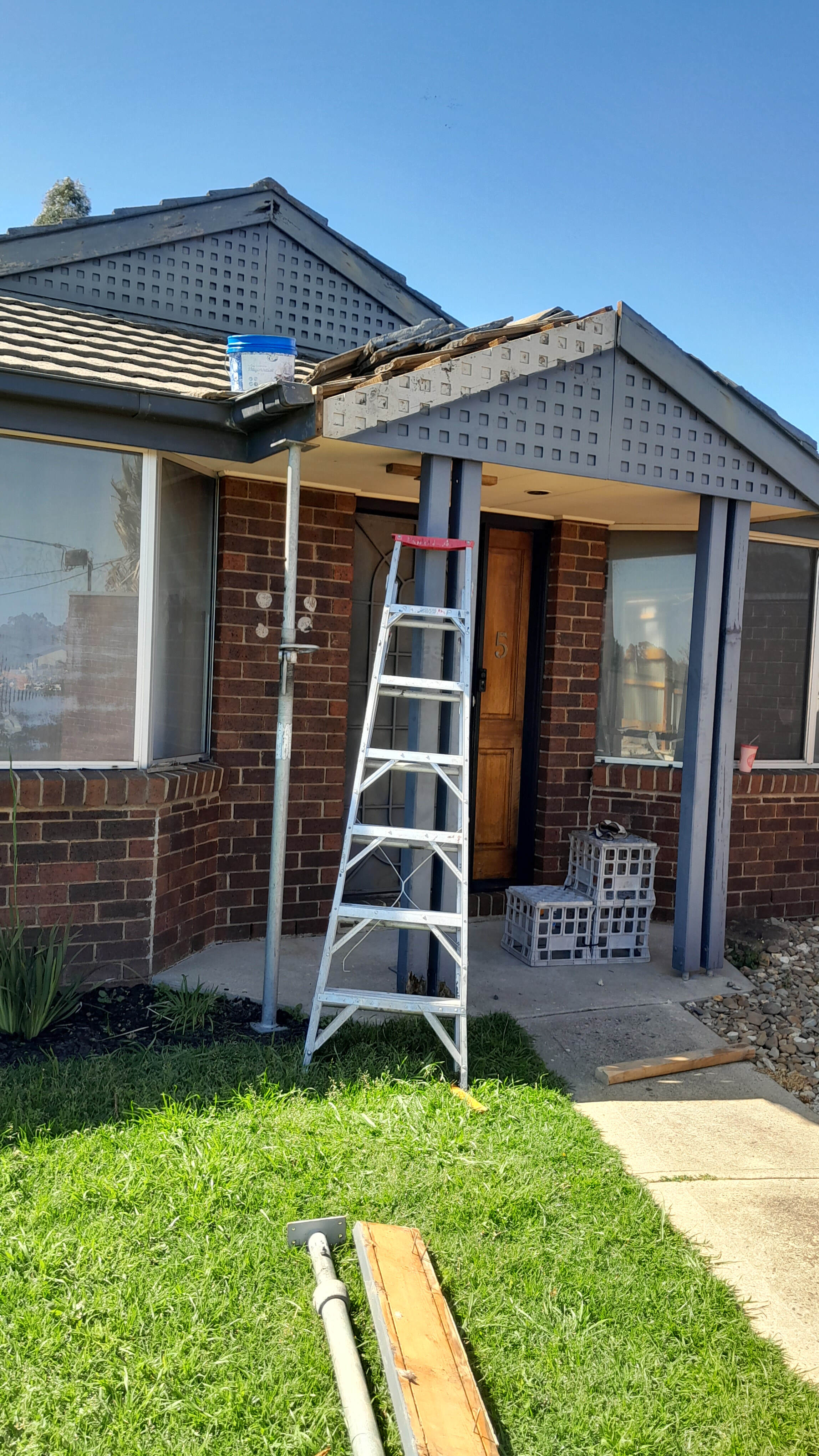 Porch posts and gable fascia replecement Hampton Park 2
