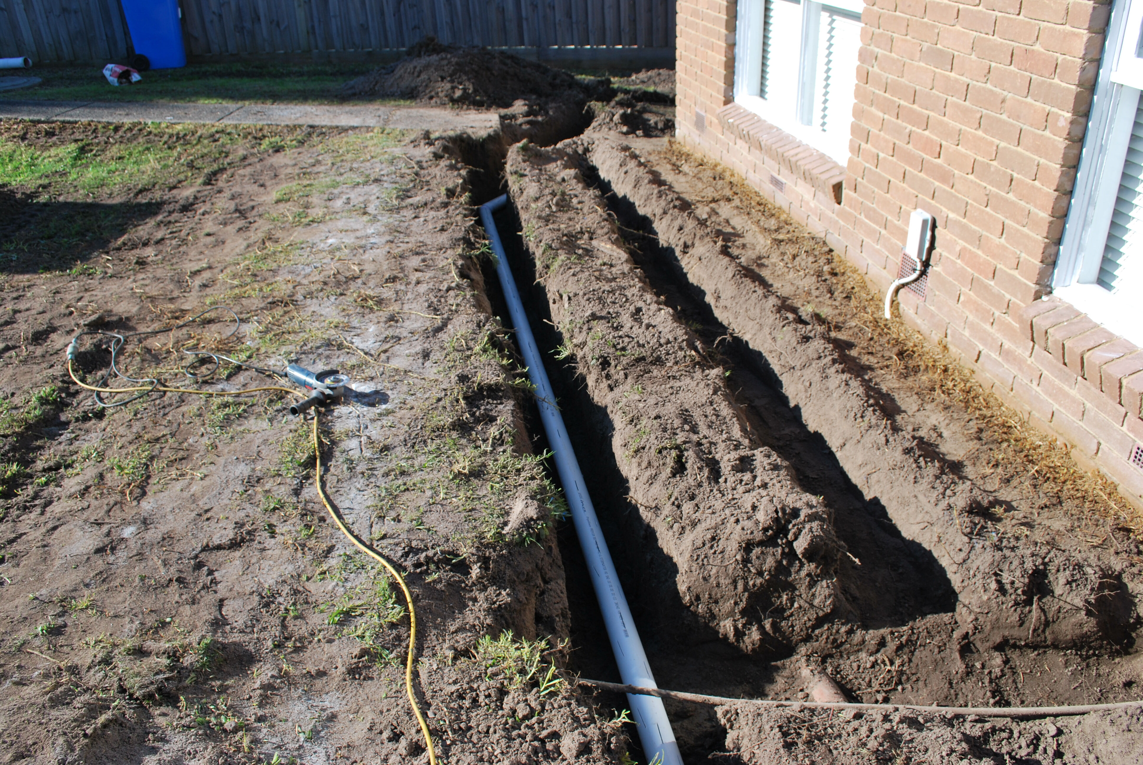 concrete footings and drainage 7