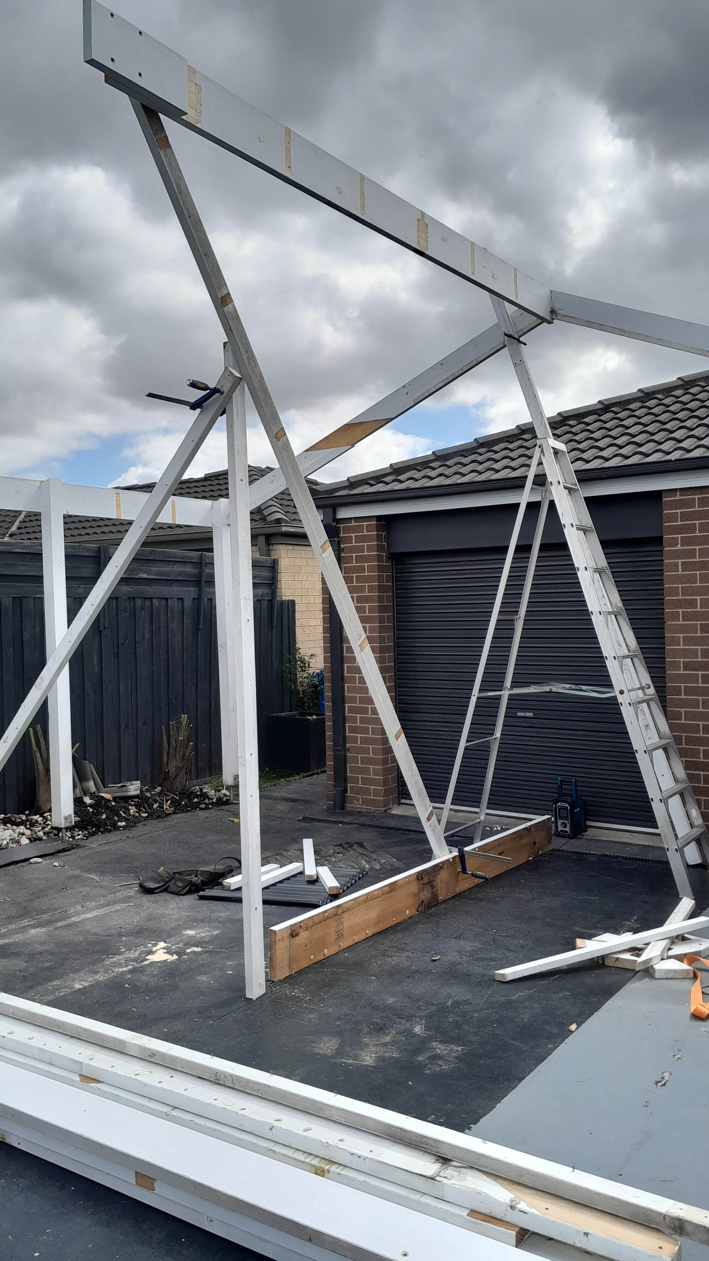 Crambourne East pergola demolition 8