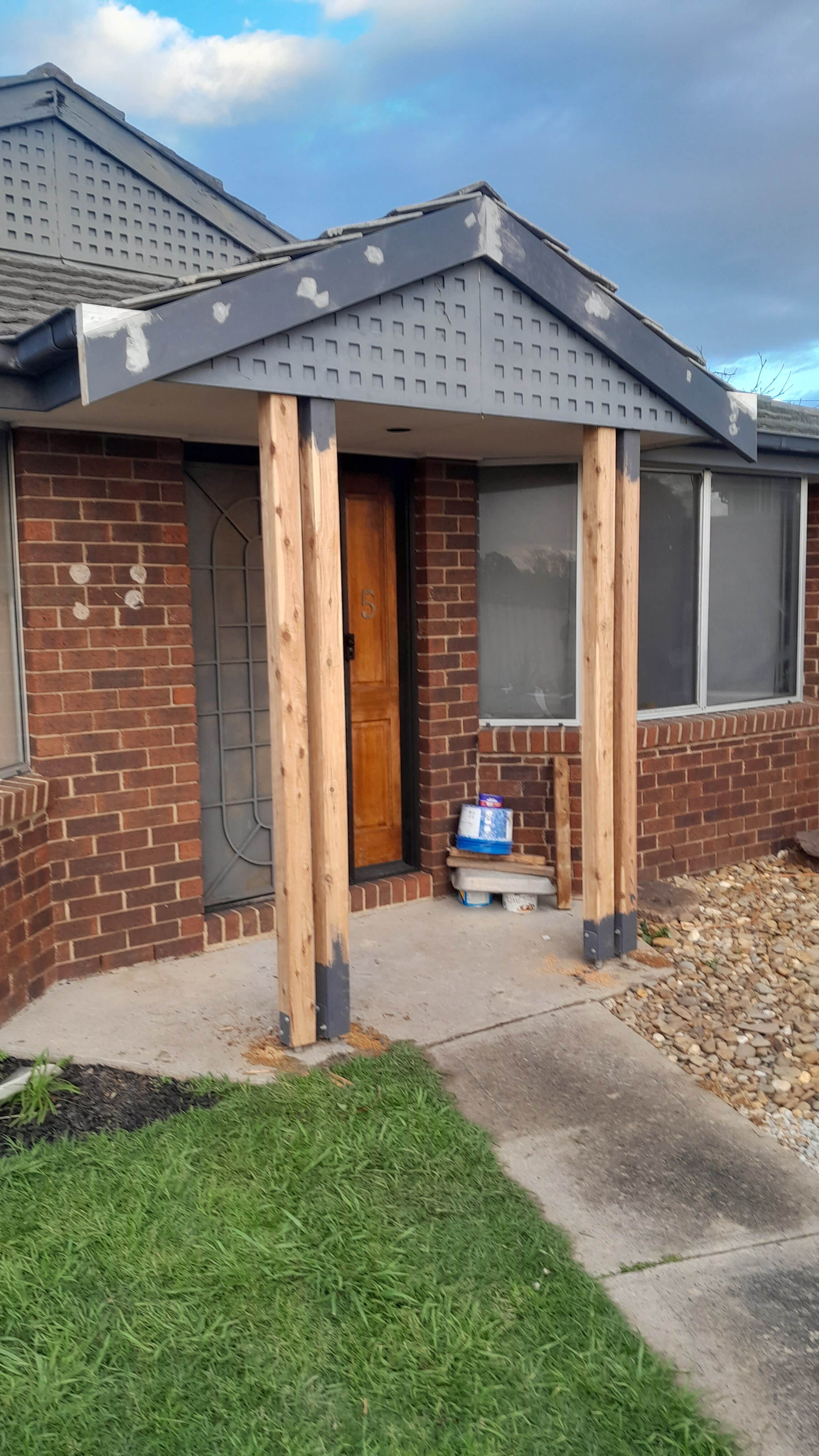 Porch posts and gable fascia replecement Hampton Park 3