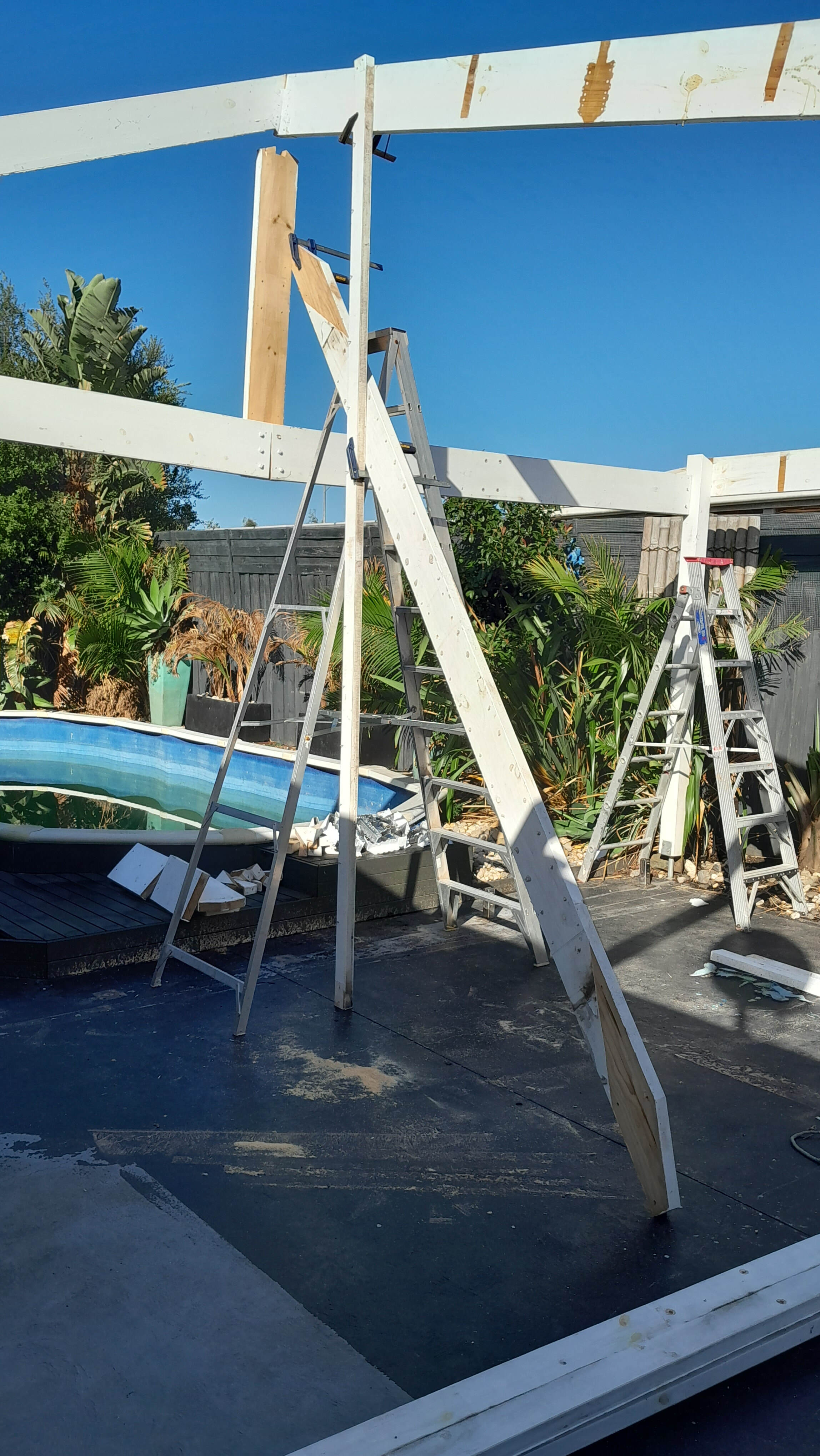 Crambourne East pergola demolition 7