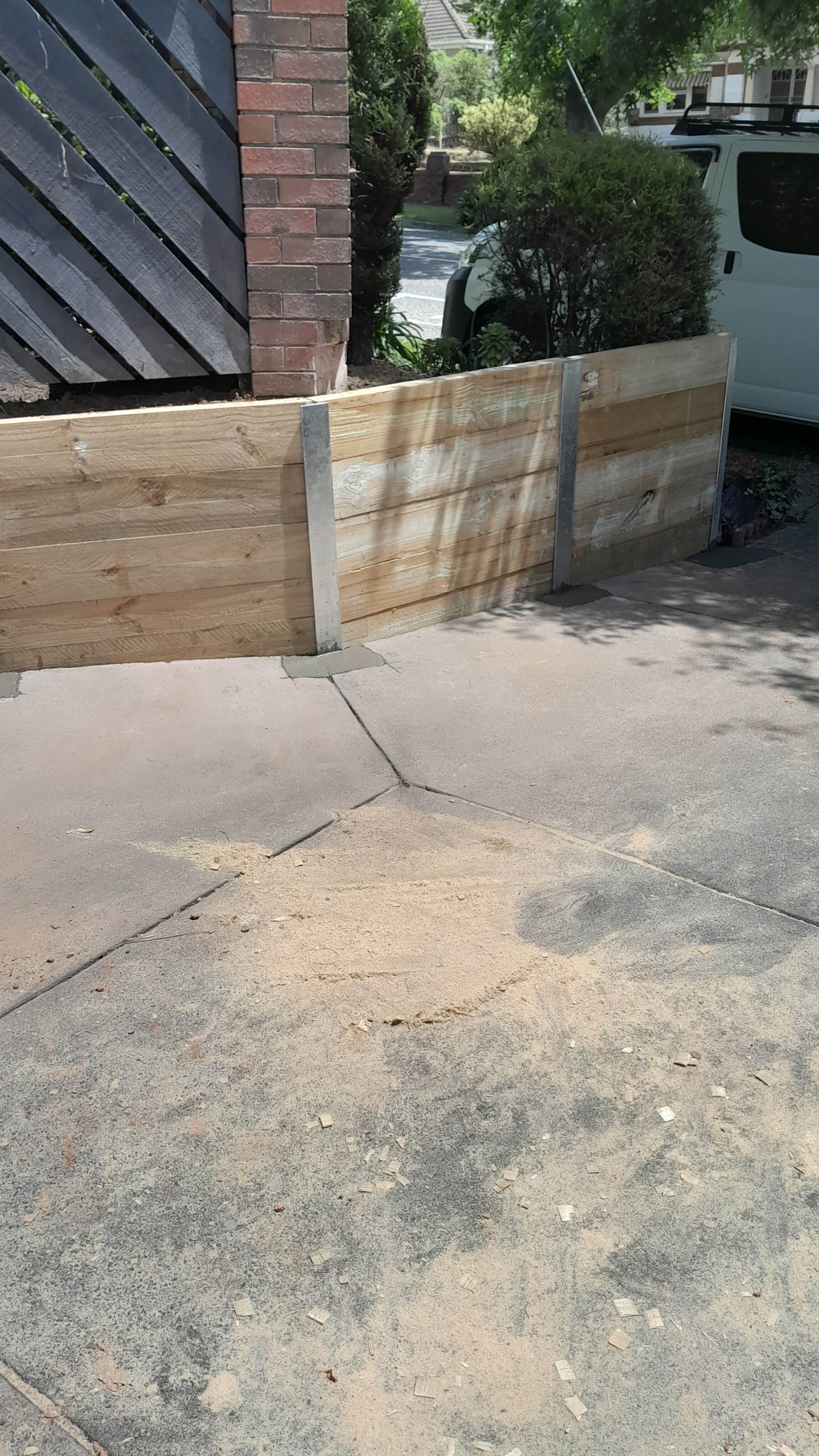 Chadstone retaining wall rebuild 7