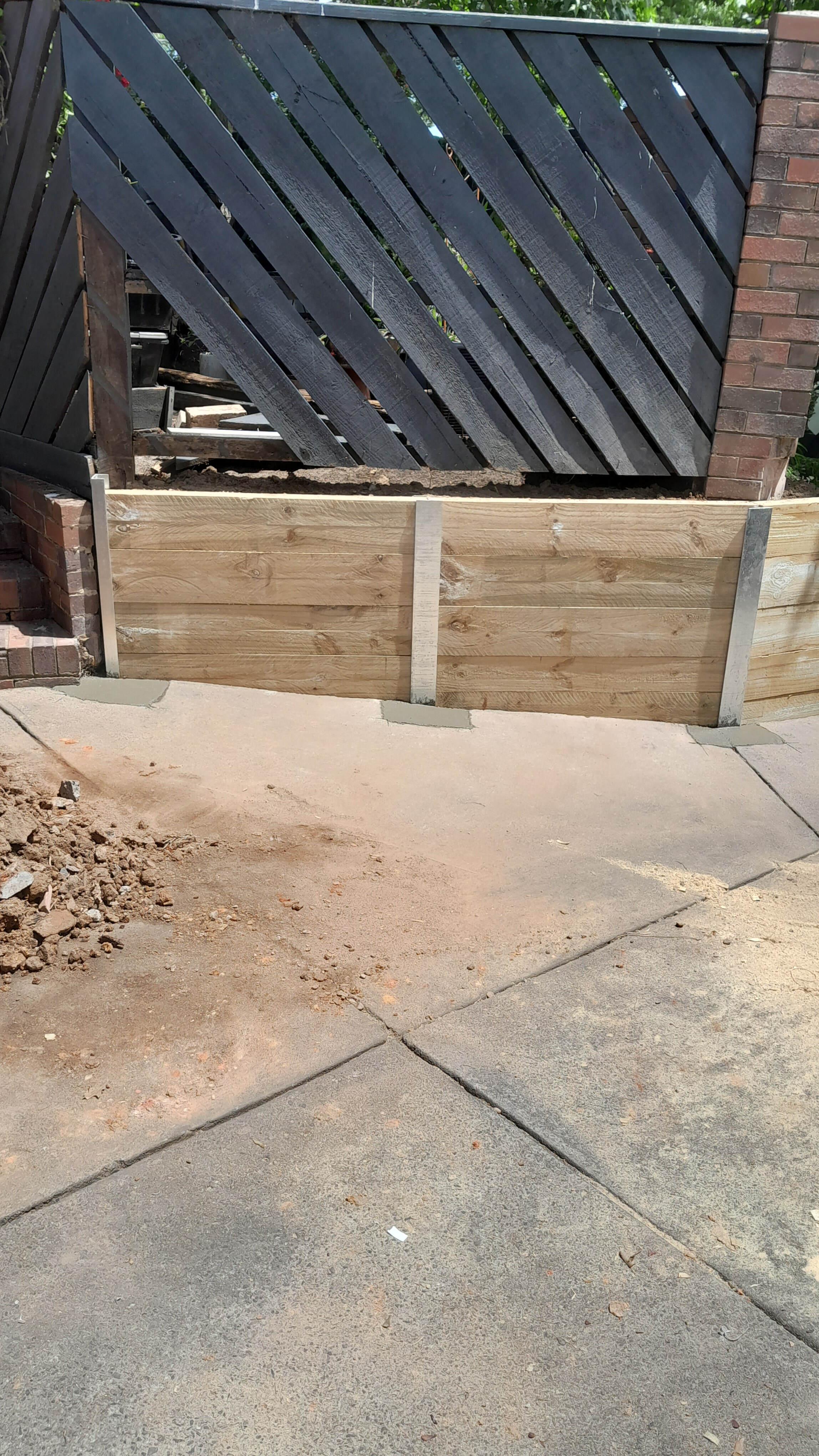 Chadstone retaining wall rebuild 6