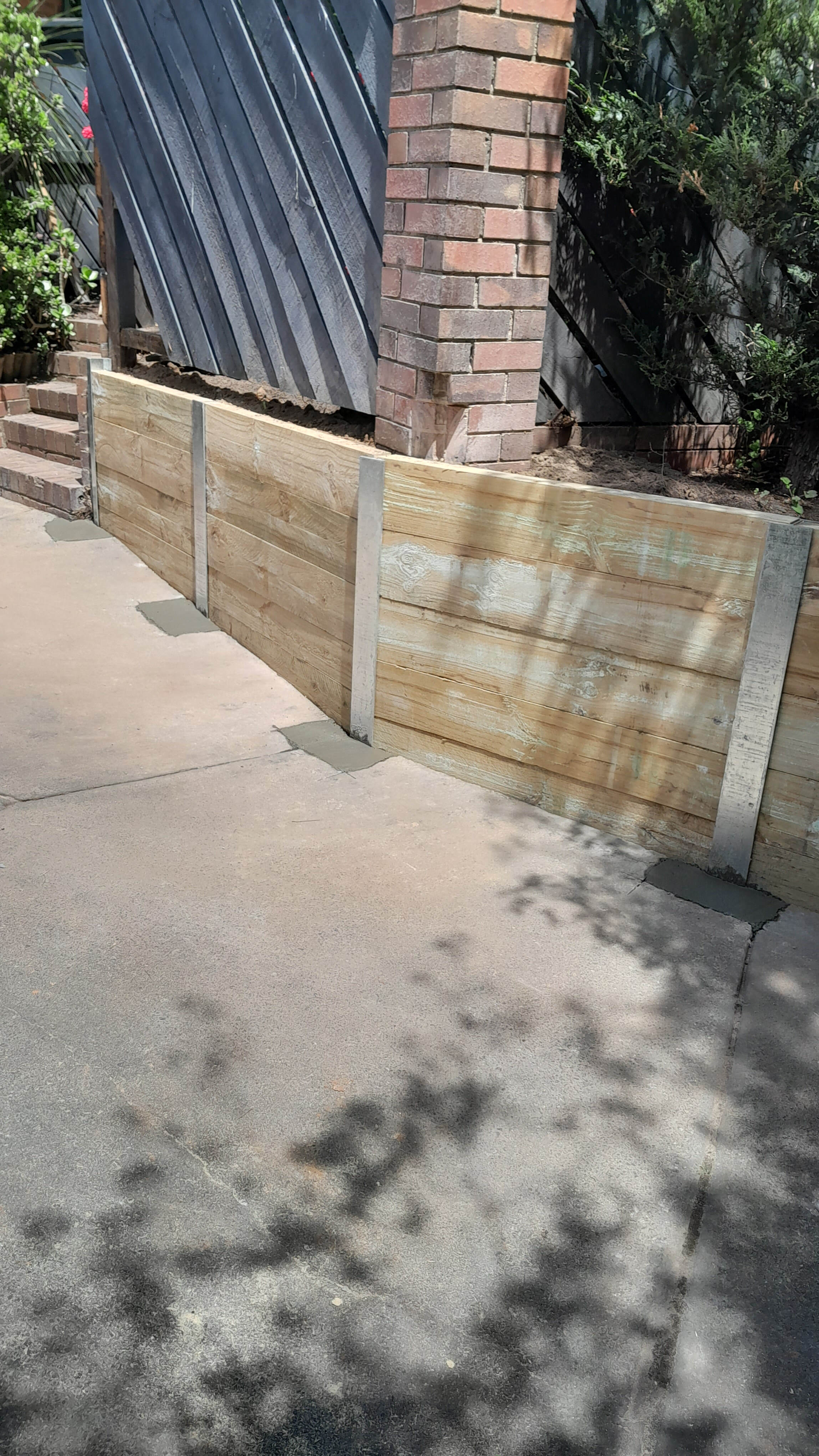 Chadstone retaining wall rebuild 5