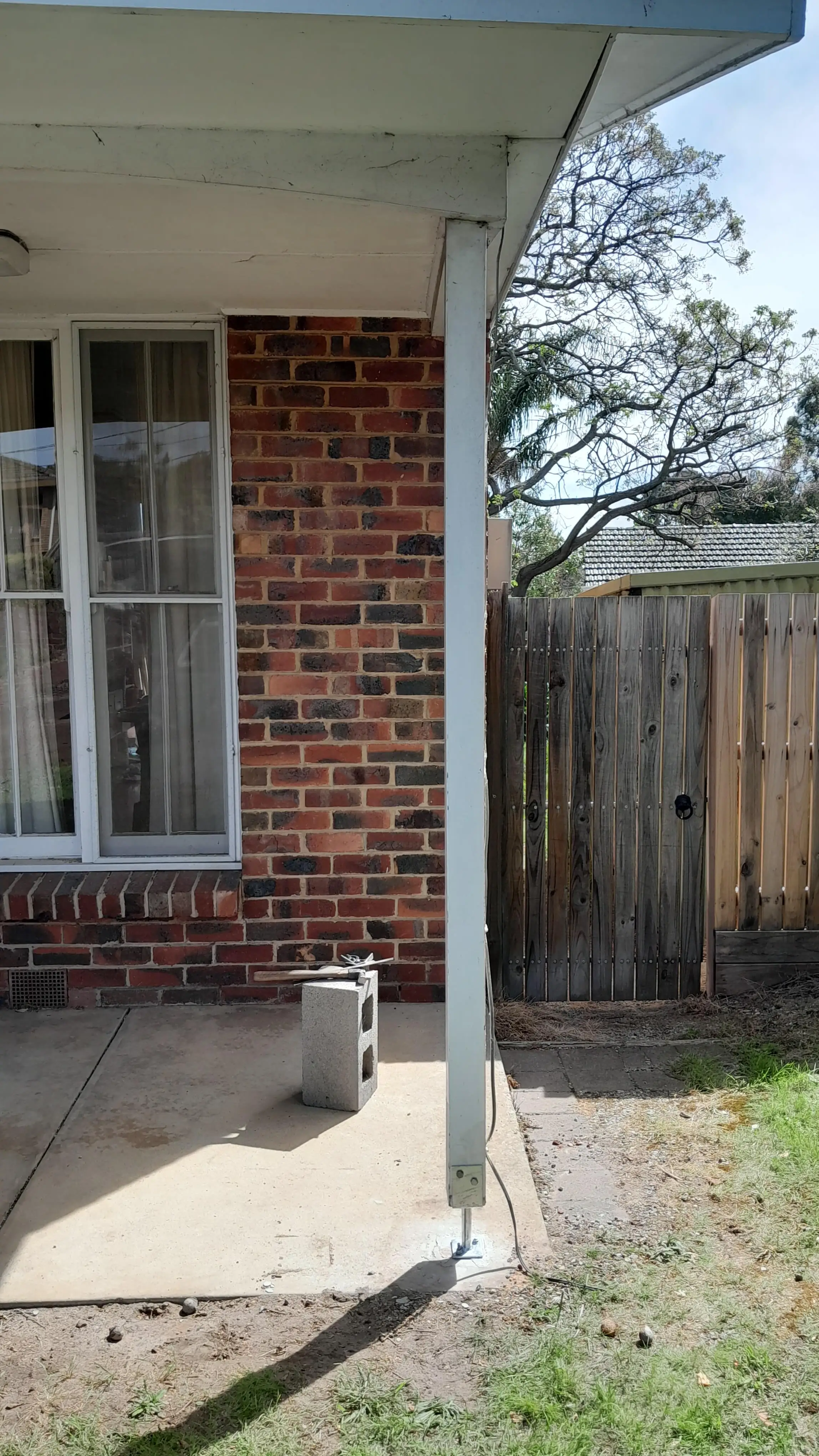 Repairing porch post Mt Waverley 5